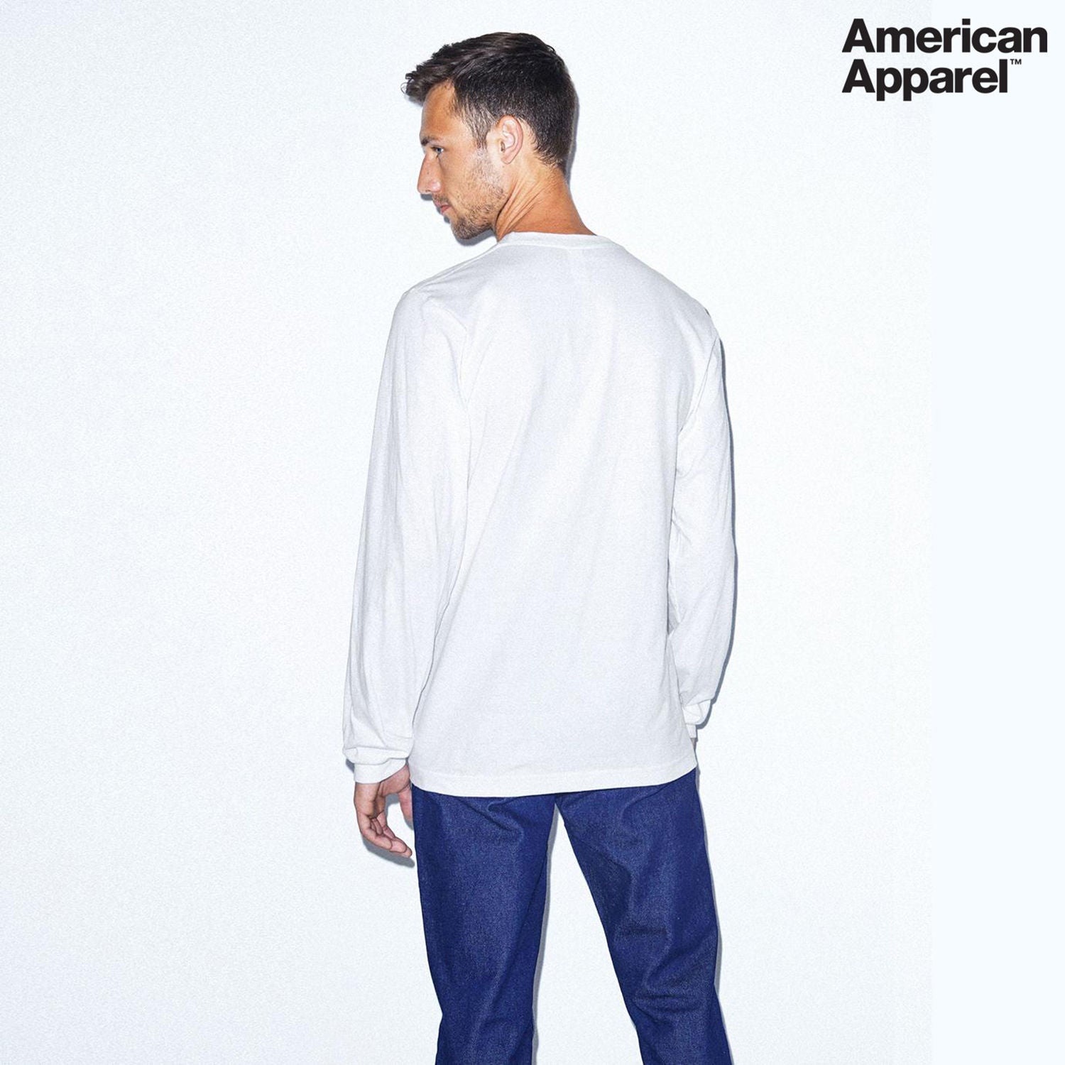American Apparel Cotton Long Sleeve Fine Jersey T-shirt