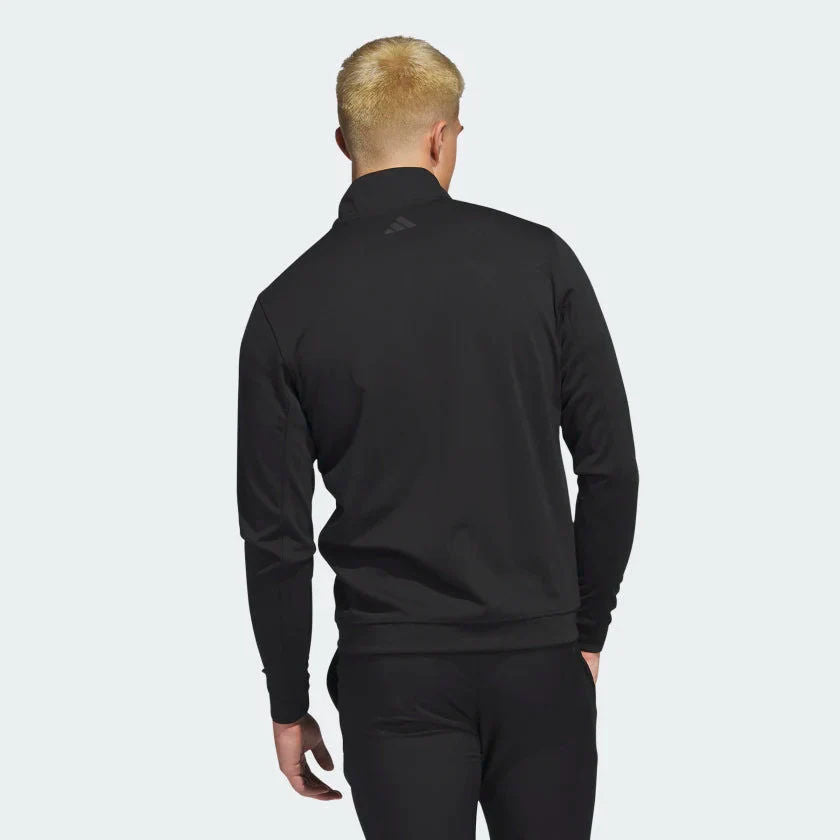 Adidas Mens Elevate Quarter Zip Pullover - Black