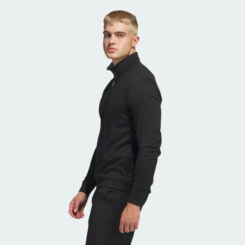 Adidas Mens Elevate Quarter Zip Pullover - Black