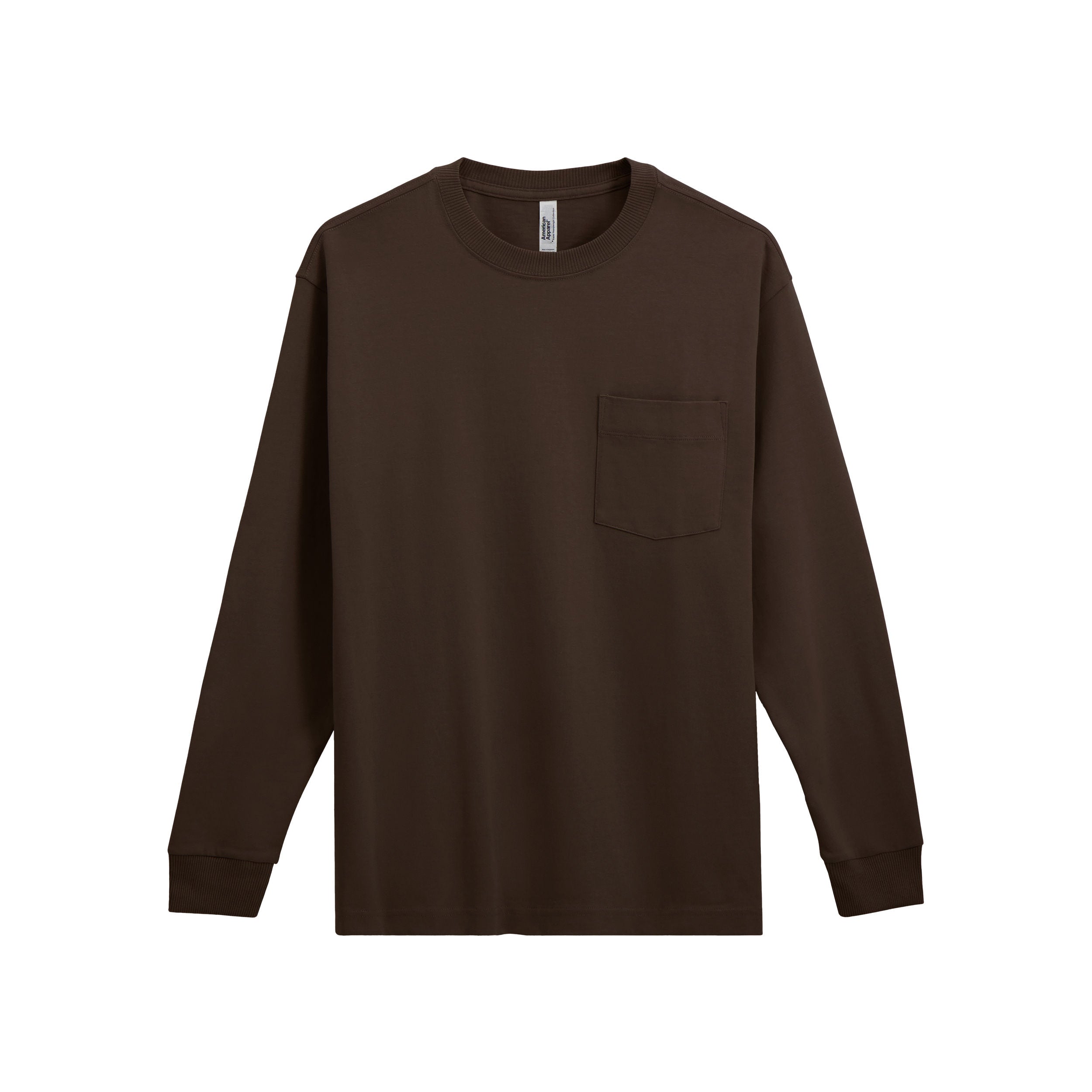 American Apparel Super Heavyweight Long Sleeve T-Shirt with Pocket