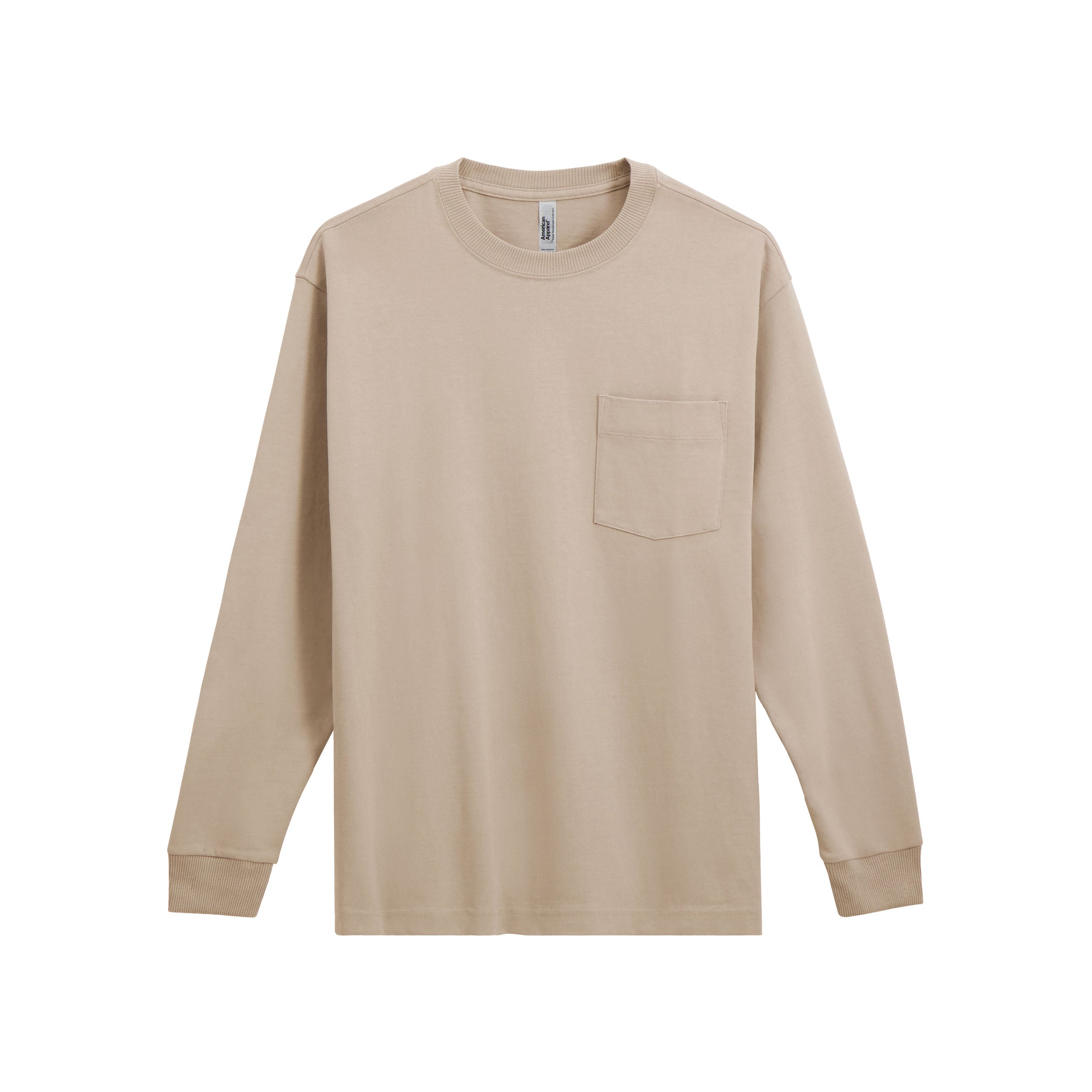 American Apparel Super Heavyweight Long Sleeve T-Shirt with Pocket