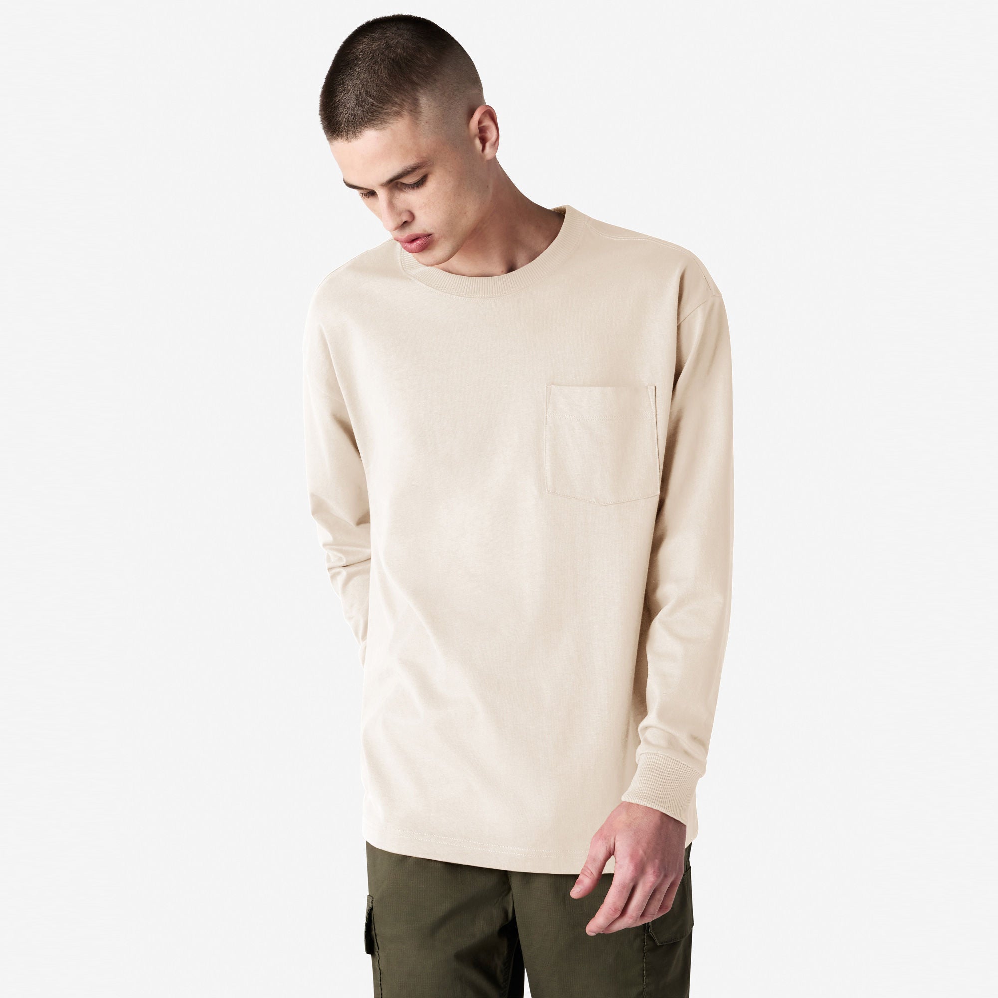 American Apparel Super Heavyweight Long Sleeve T-Shirt with Pocket