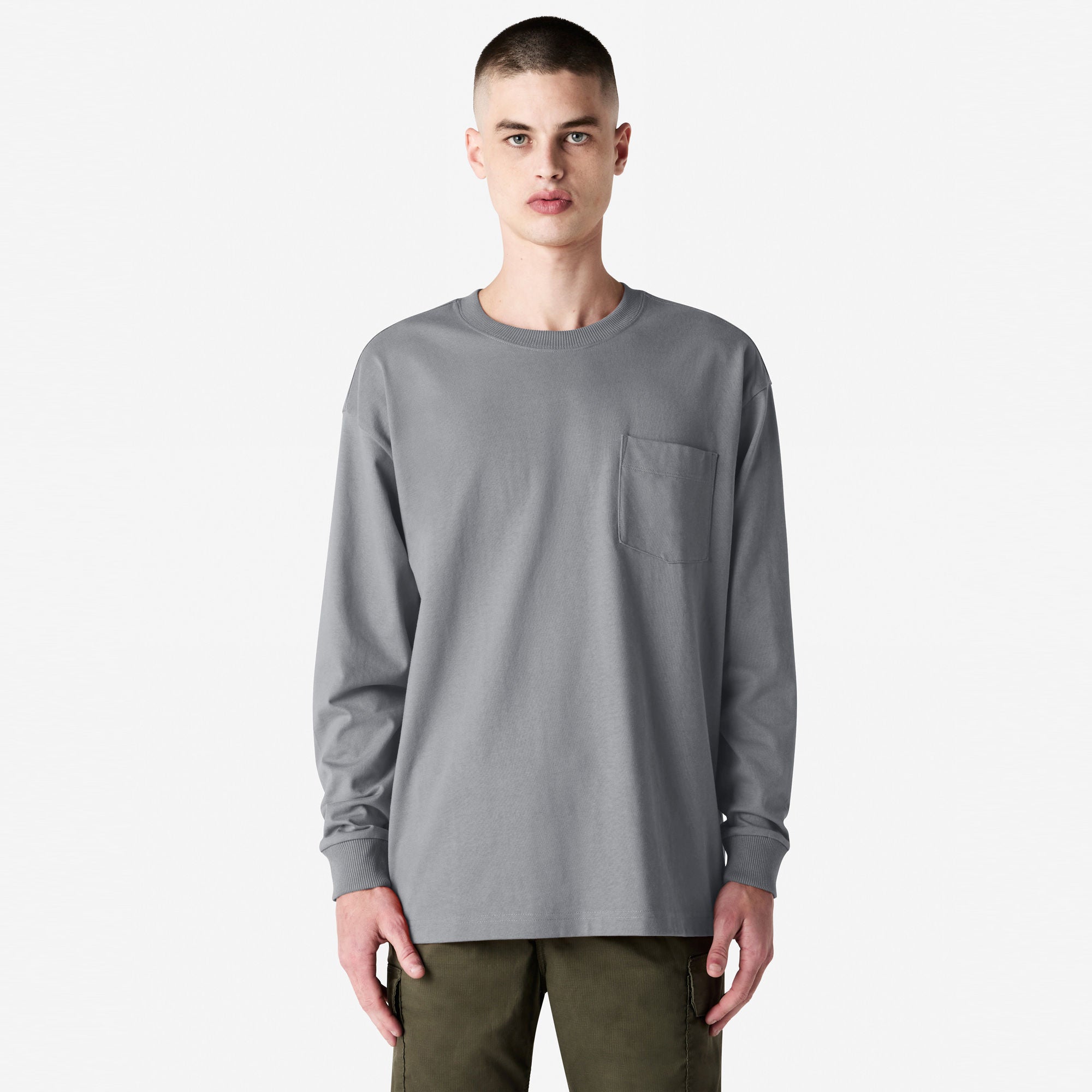 American Apparel Super Heavyweight Long Sleeve T-Shirt with Pocket