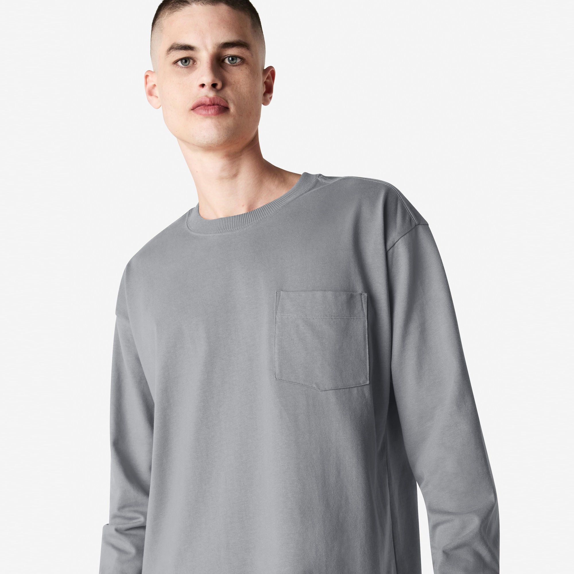 American Apparel Super Heavyweight Long Sleeve T-Shirt with Pocket