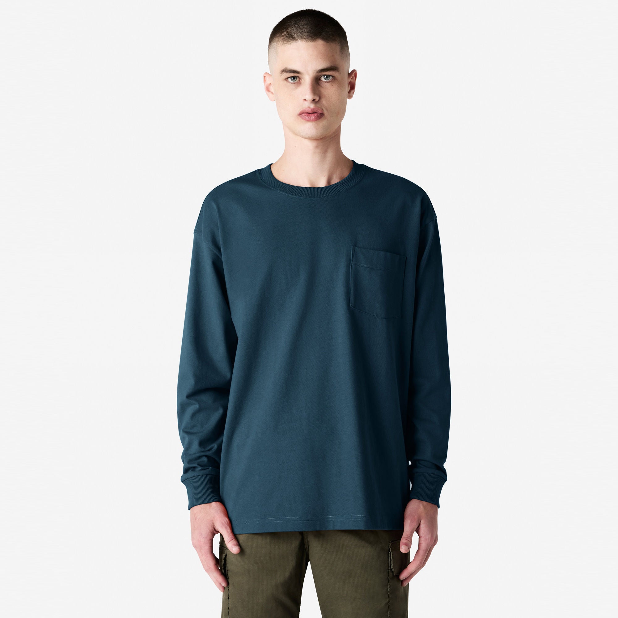 American Apparel Super Heavyweight Long Sleeve T-Shirt with Pocket