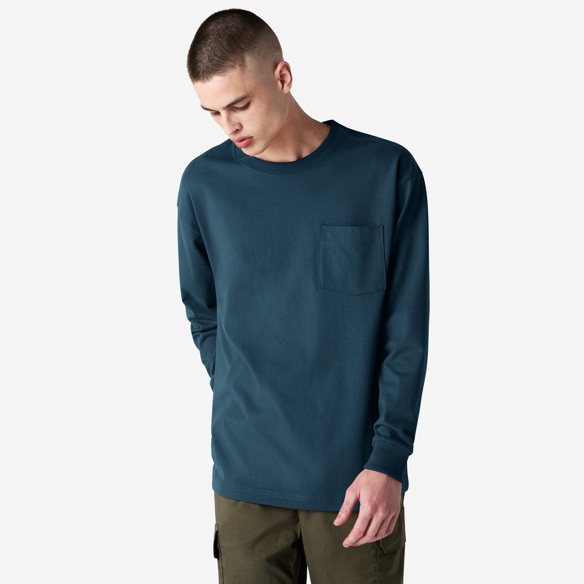 American Apparel Super Heavyweight Long Sleeve T-Shirt with Pocket