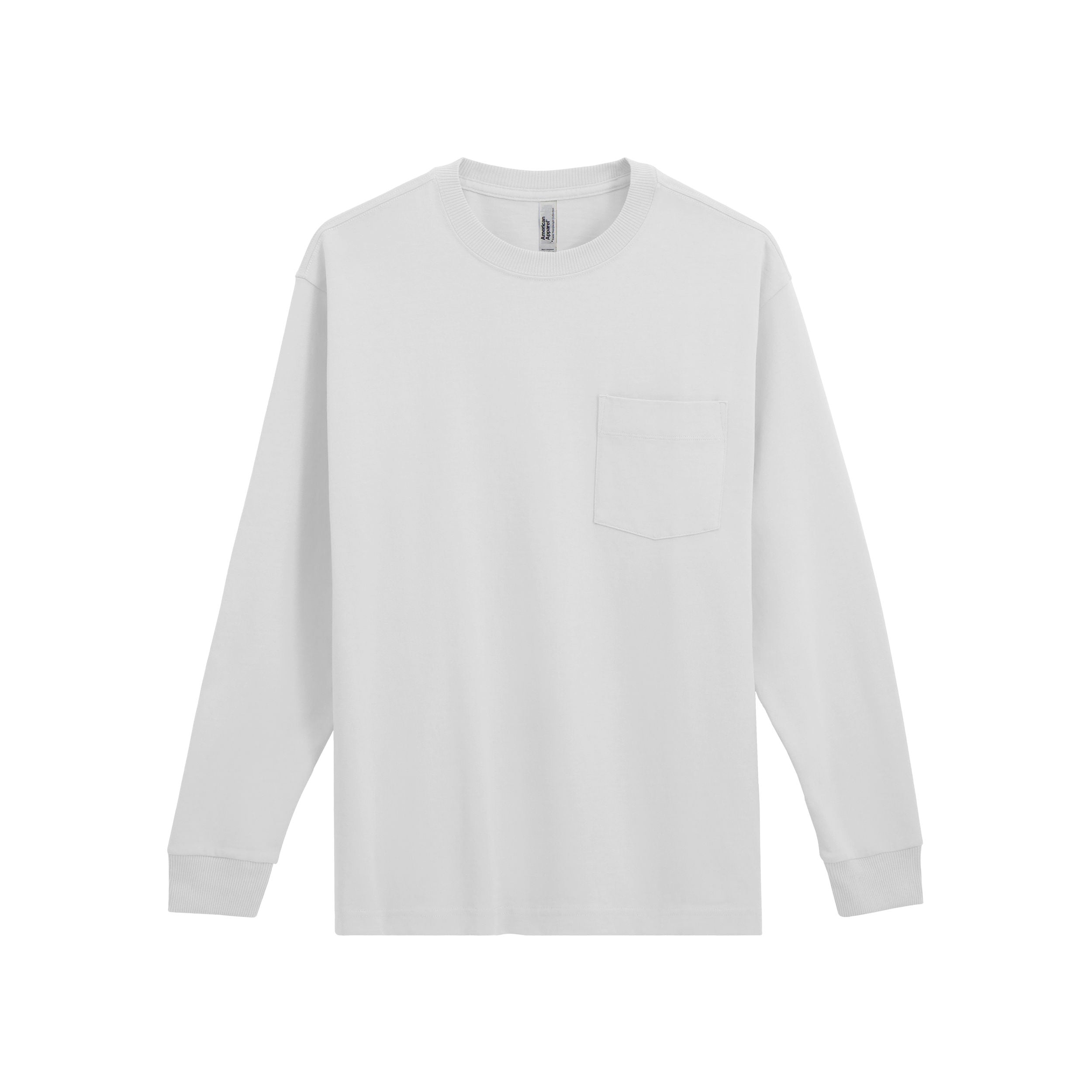 American Apparel Super Heavyweight Long Sleeve T-Shirt with Pocket