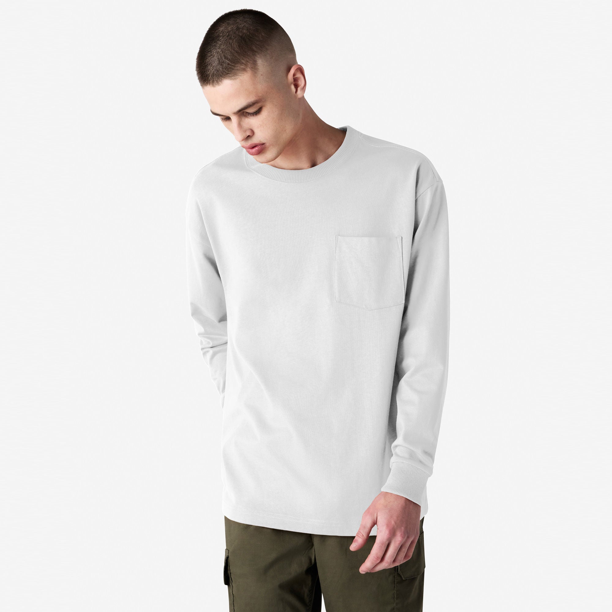 American Apparel Super Heavyweight Long Sleeve T-Shirt with Pocket