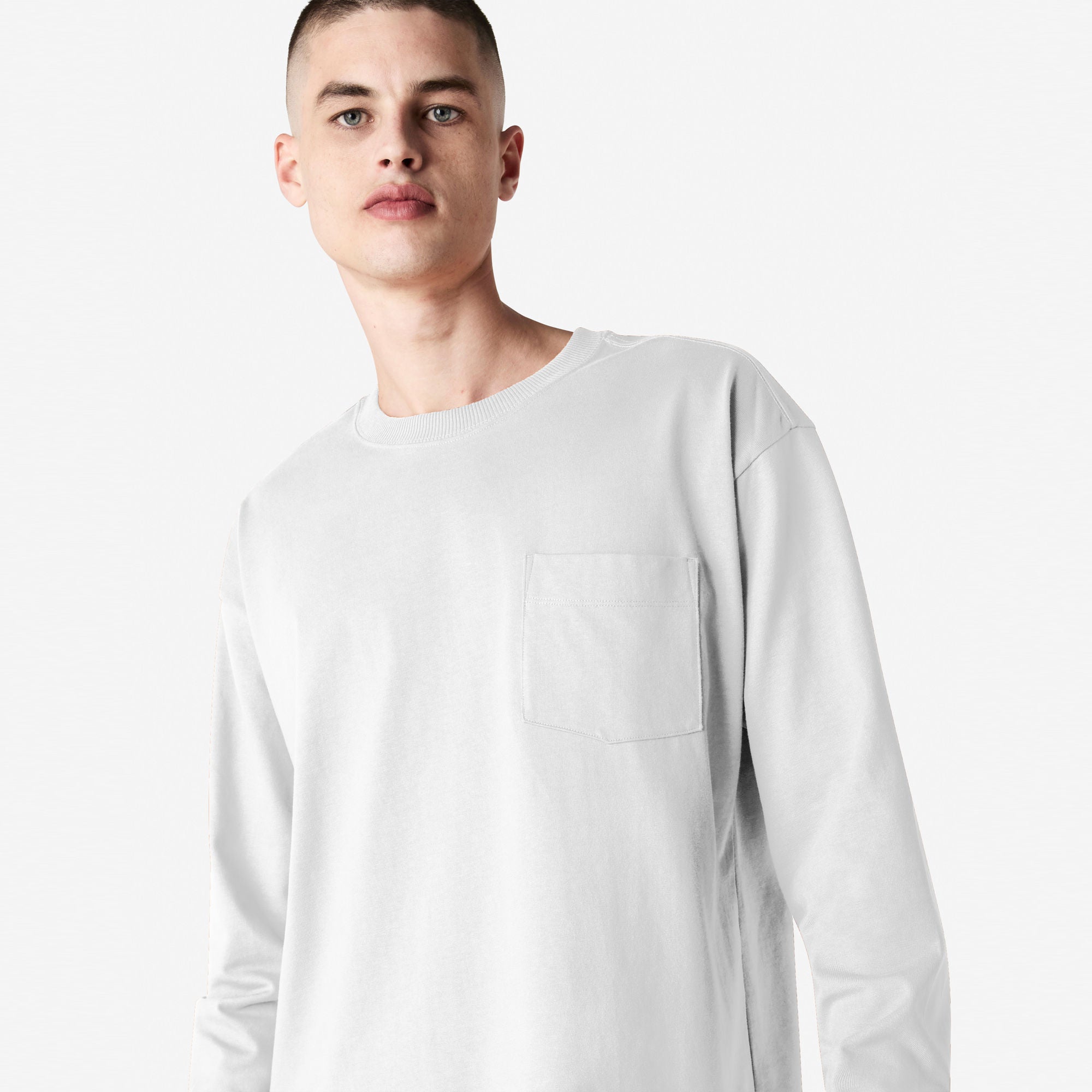 American Apparel Super Heavyweight Long Sleeve T-Shirt with Pocket