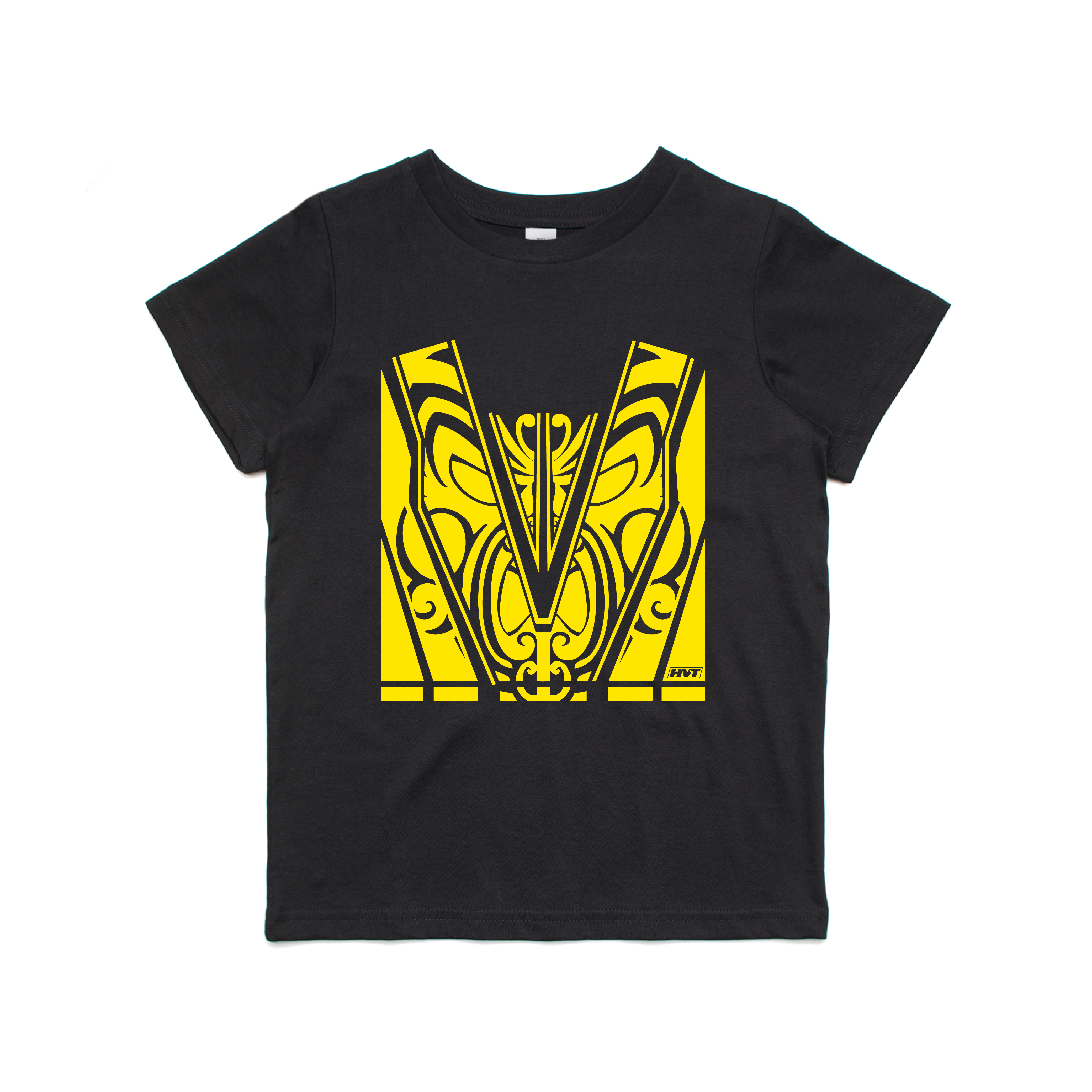 Kids T-Shirts- Black/Hi Vis Yellow - Hi-Vis-Trends