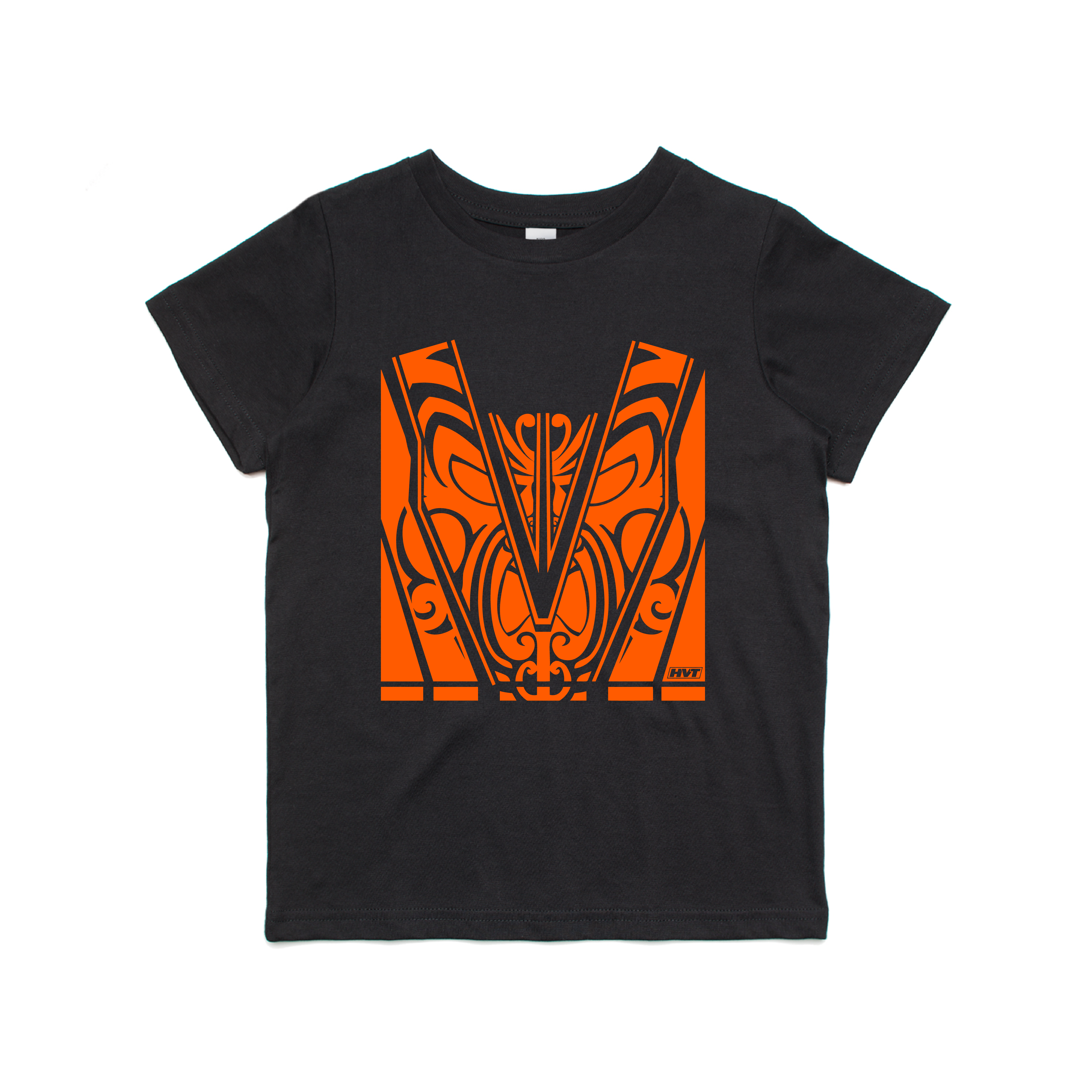 Kids T-Shirts- Black/ Hi Vis Orange - Hi-Vis-Trends