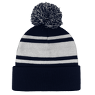 Headwear24 Cuffed Knitted Pom Pom Beanie