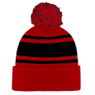 Headwear24 Cuffed Knitted Pom Pom Beanie
