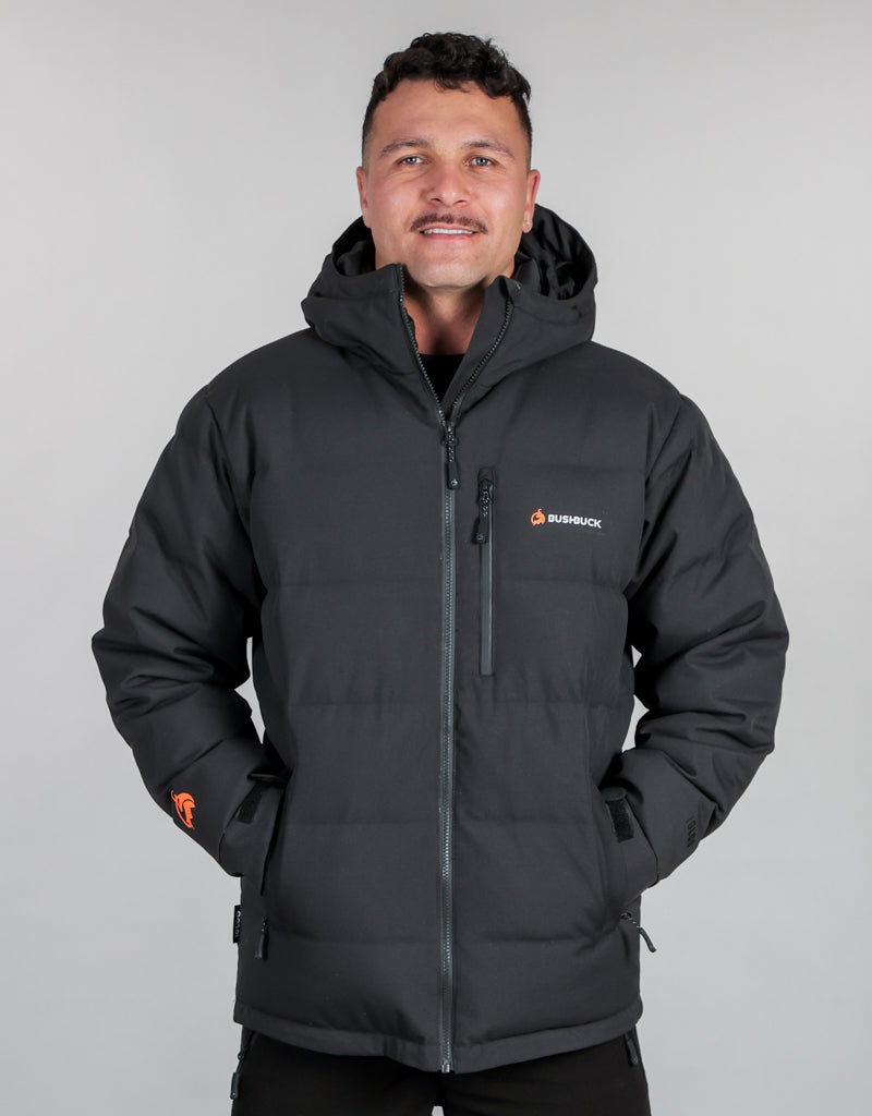 Bushbuck Igloo Waterproof Black Puffer Jacket - Front