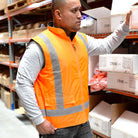 Work-Guard Reversible Fleece Lined Safety Vest Day/Night