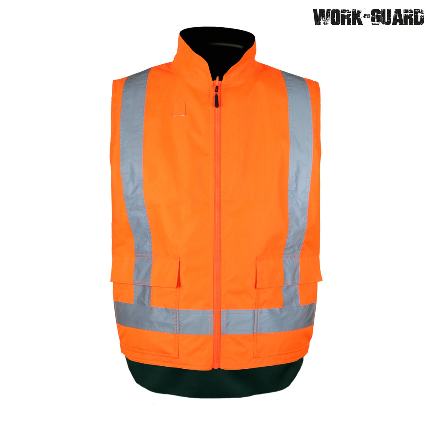 Work-Guard Reversible Fleece Lined Safety Vest Day/Night