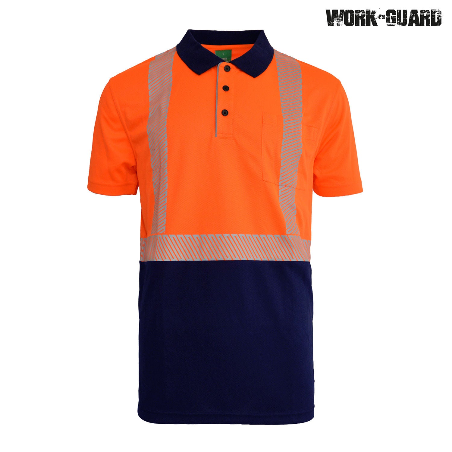 Work-Guard Recycled Hi Vis Short Sleeve Day/Night Polo