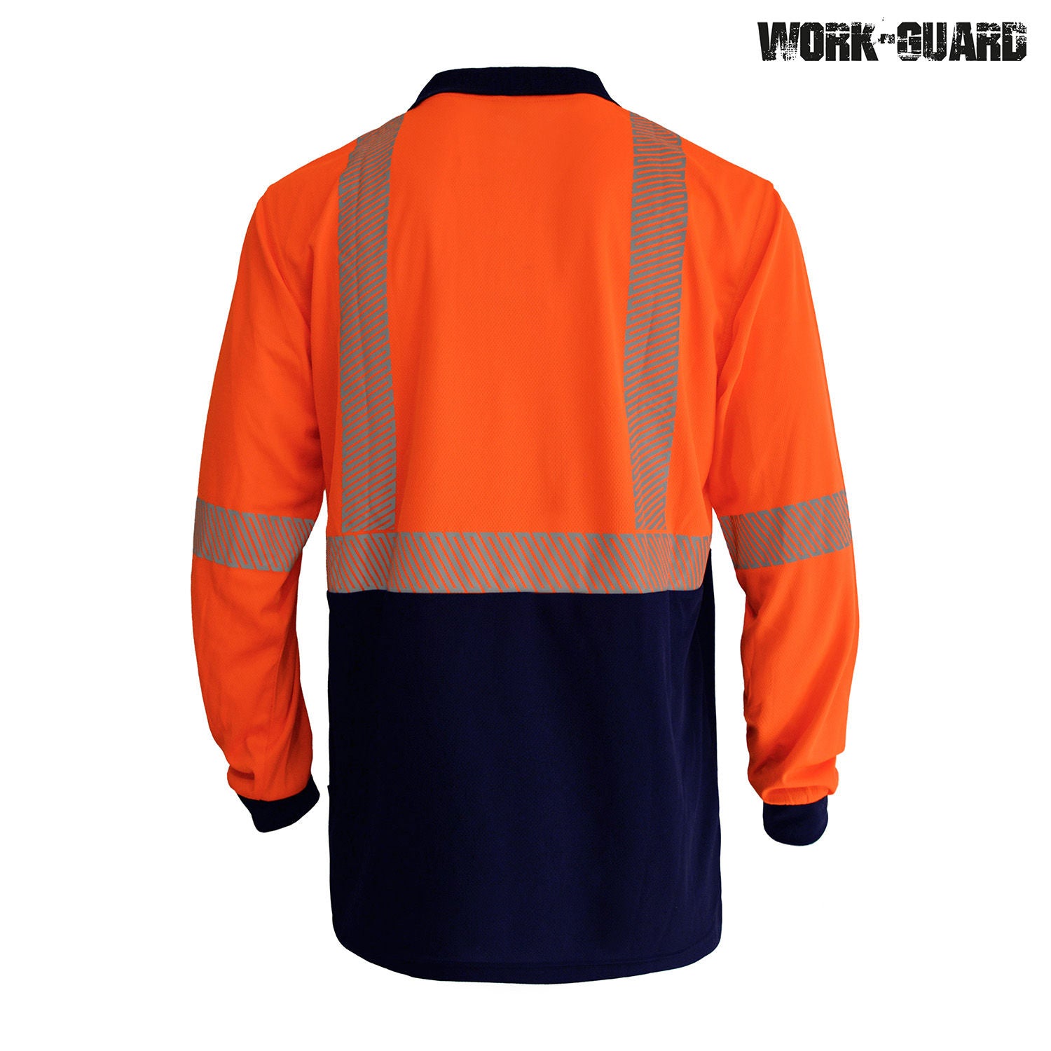 Work-Guard Recycled Hi Vis Long Sleeve Day/Night Polo
