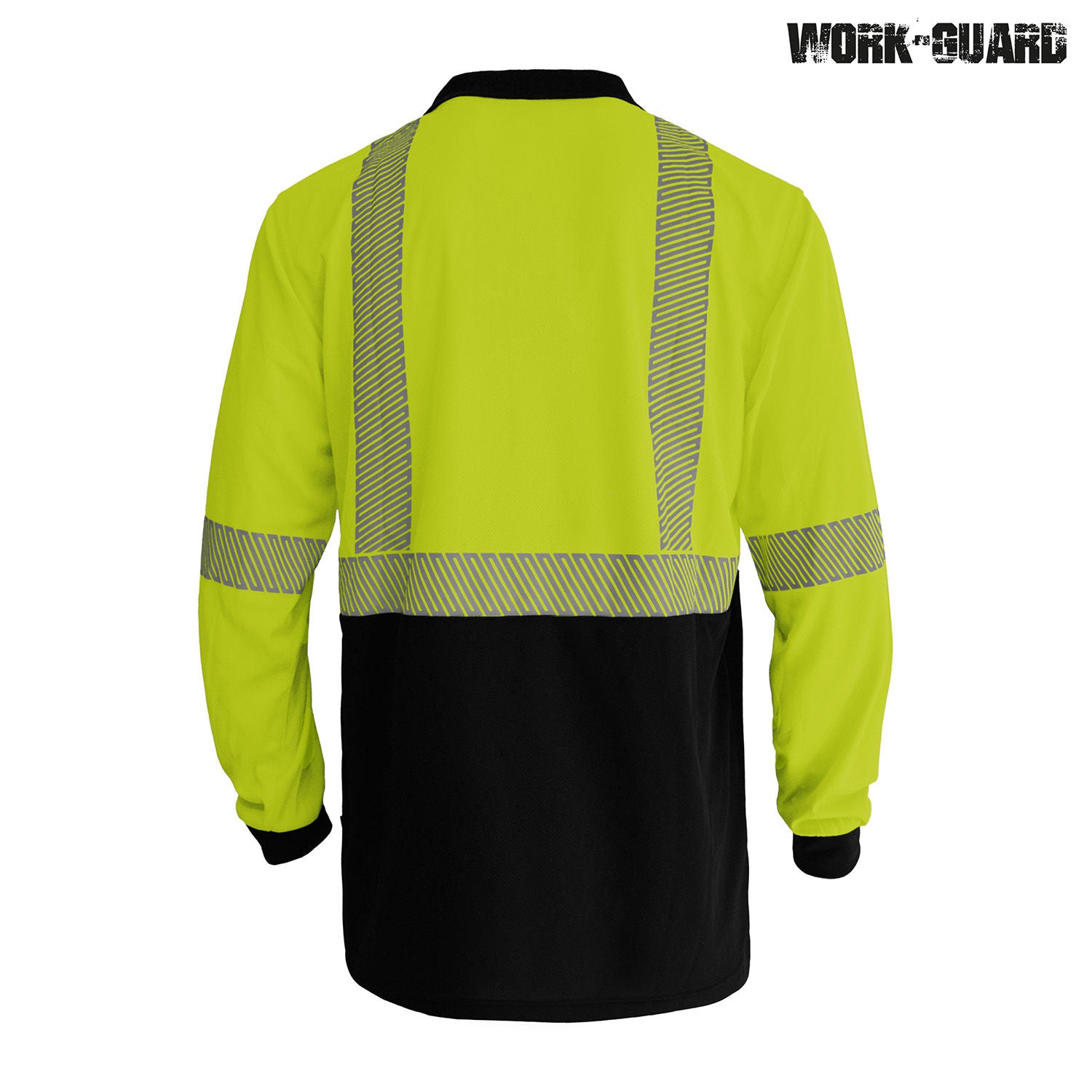 Work-Guard Recycled Hi Vis Long Sleeve Day/Night Polo