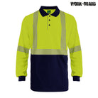 Work-Guard Recycled Hi Vis Long Sleeve Day/Night Polo