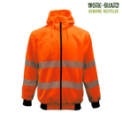 Work-Guard Recycled Hi Vis Day/Night Zipped Hoodie