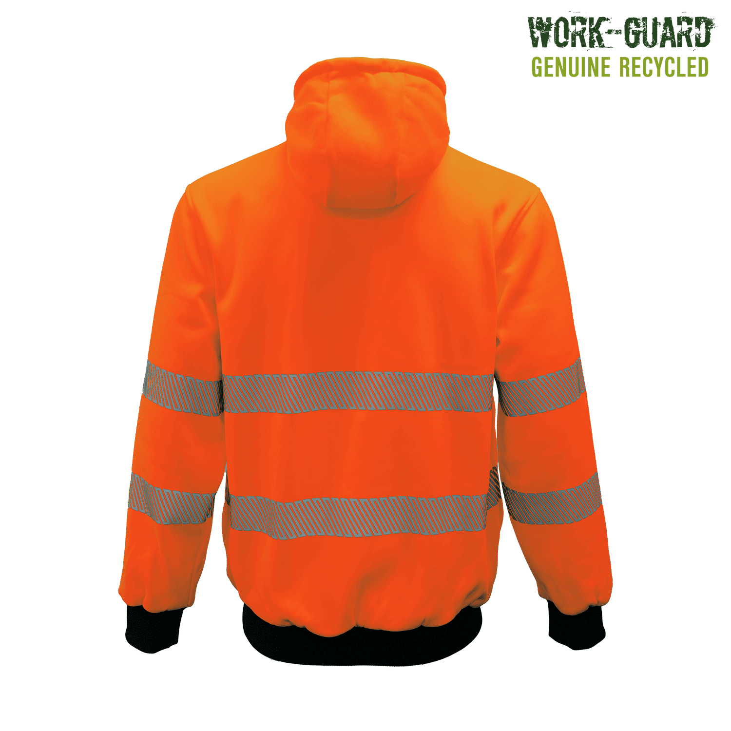 Work-Guard Recycled Hi Vis Day/Night Zipped Hoodie