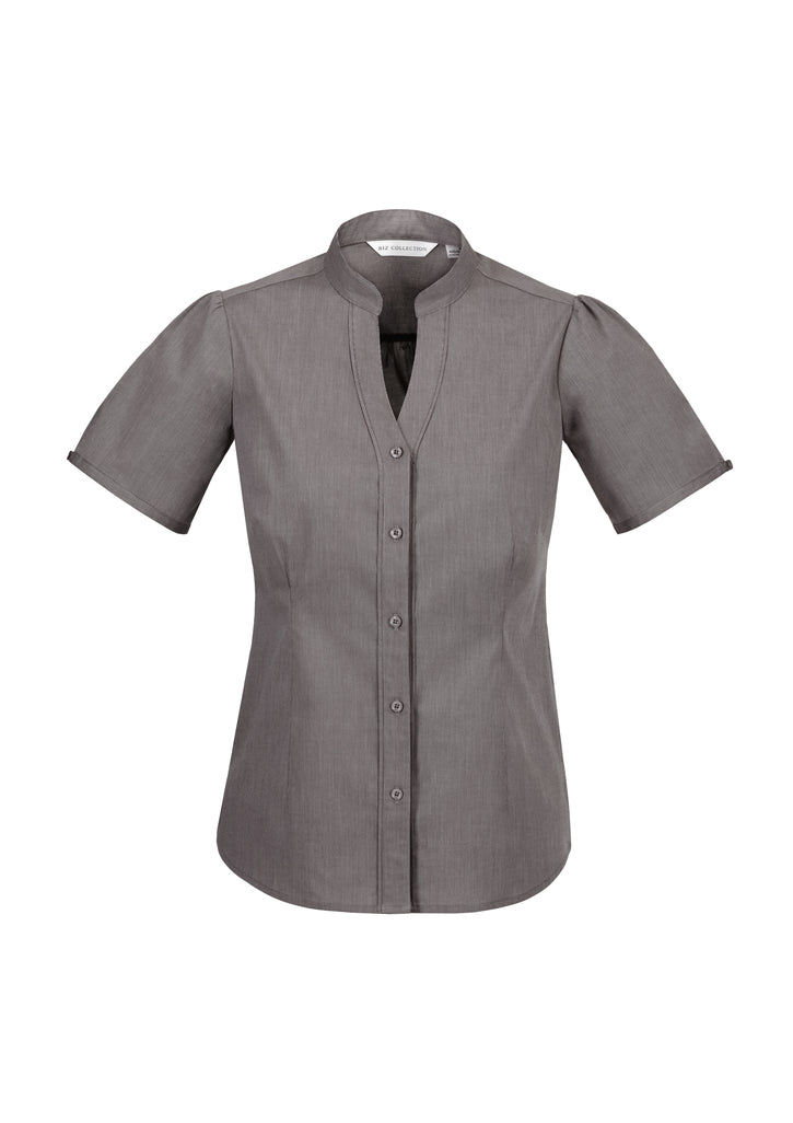 Ladies Chevron Stand Collar Shirt – Impact Apparel and Merch
