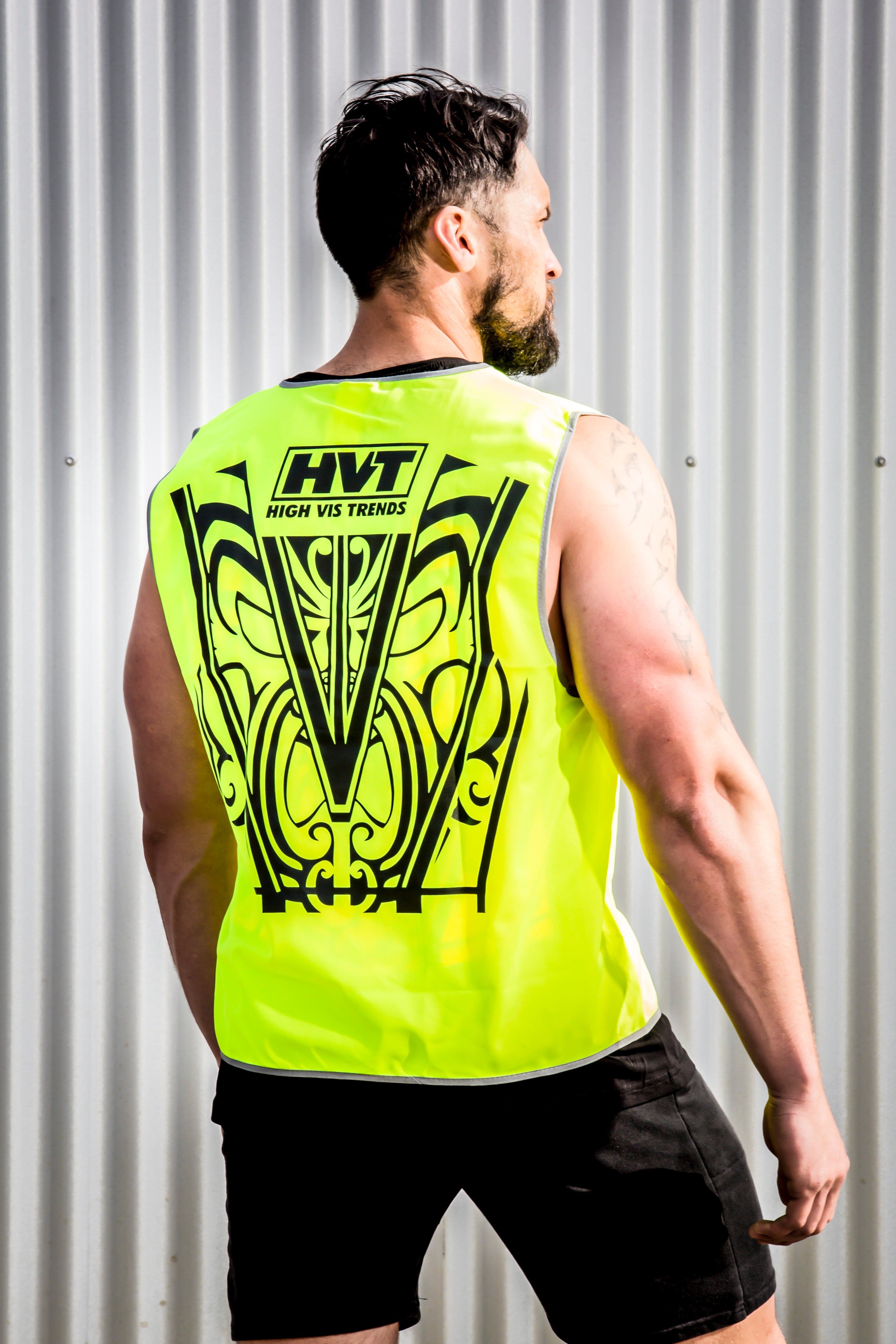 Hi Vis Adult Vest-HVT LOGO - Hi-Vis-Trends