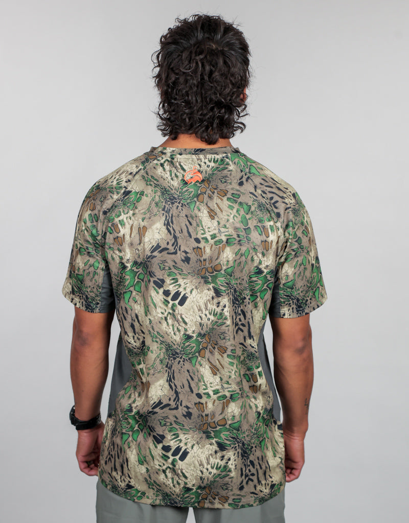 Apex Tee Base Layer Woodlands MP Camo - Mens Back