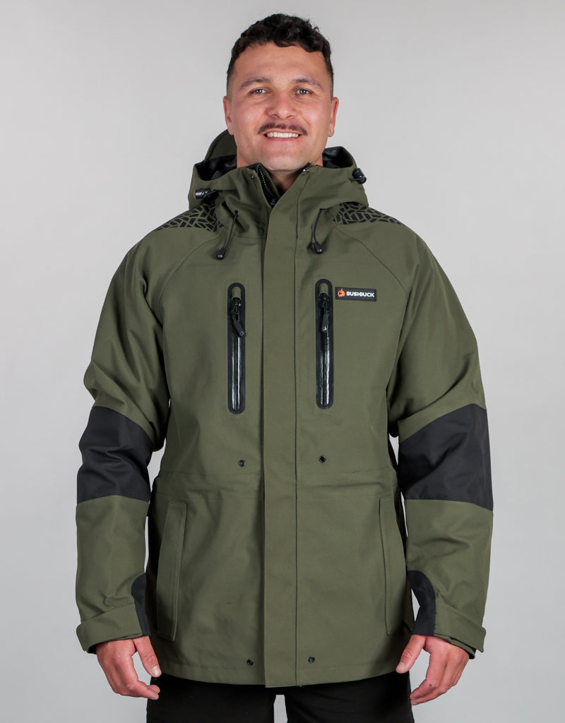 Defender Waterproof Rain Jacket - Mens Front -  Wet Weather Gear