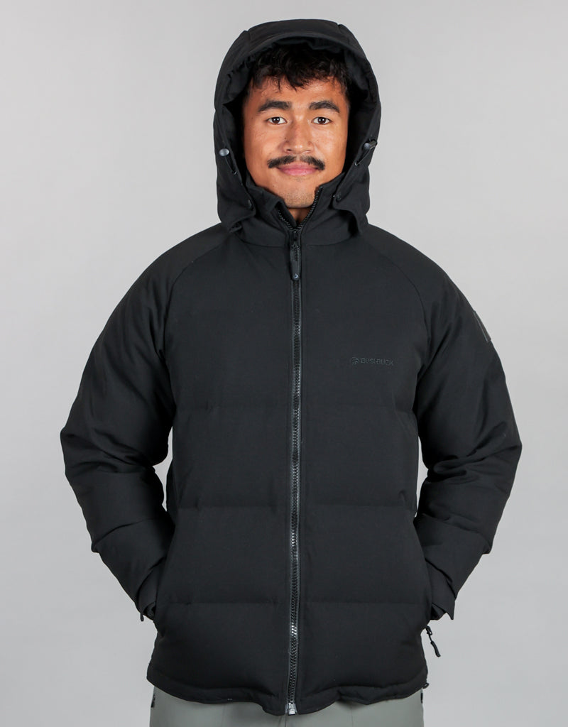 Bushbuck Polar X Puffer Jacket Black with Hood
