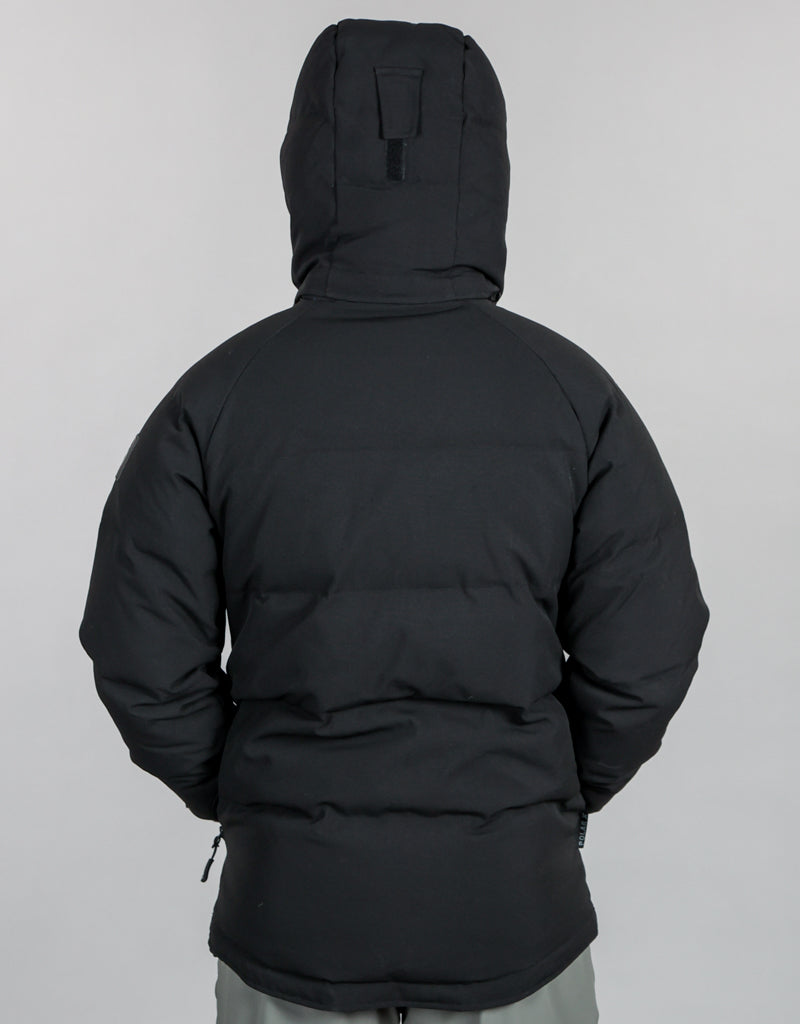 Bushbuck Polar X Puffer Jacket Black Back with Hood