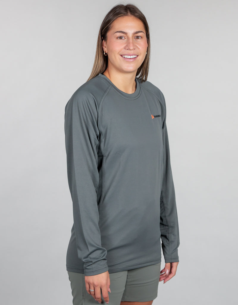 x Crew Base Layer Grey - Womens Side