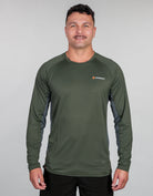 x Crew Base Layer Green - Mens Front