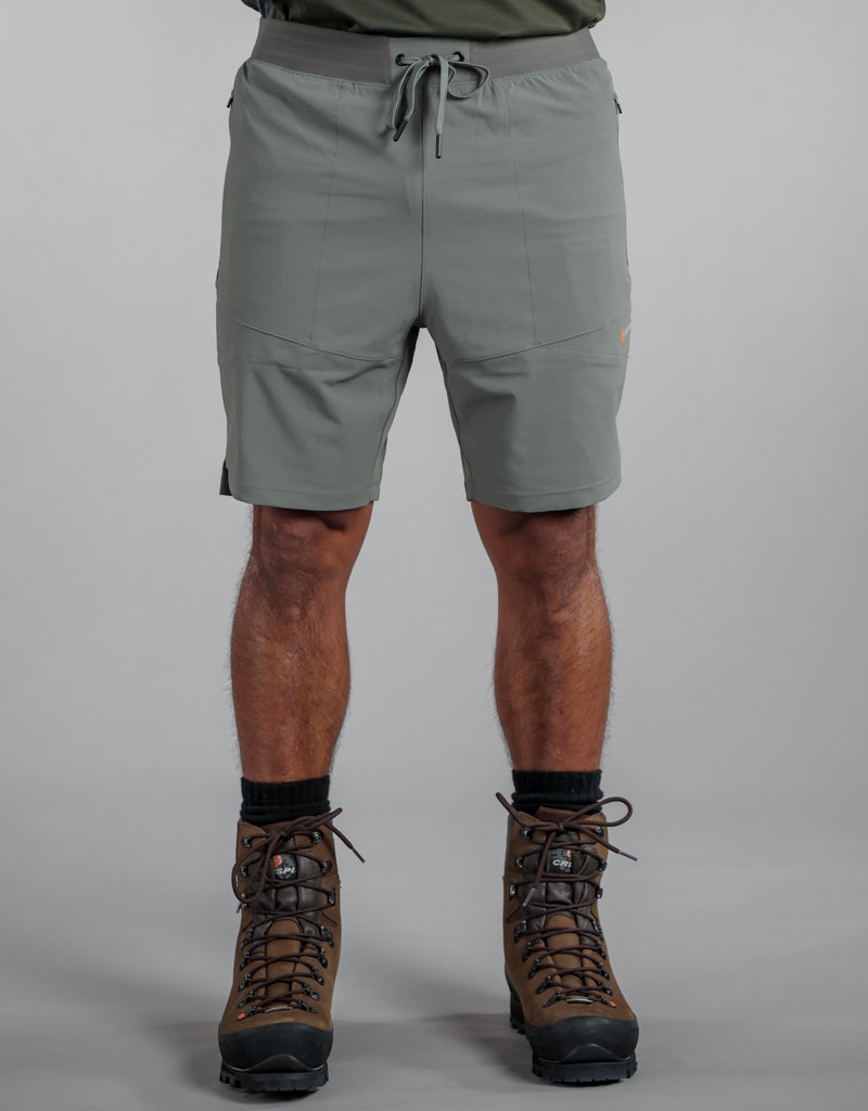 Glide Quick Dry Shorts Grey - Front - Mens Activewear