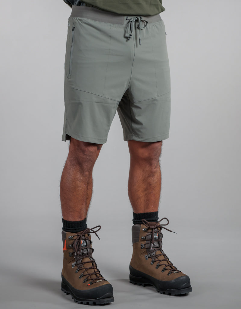 Glide Quick Dry Shorts Grey - Side - Mens Activewear