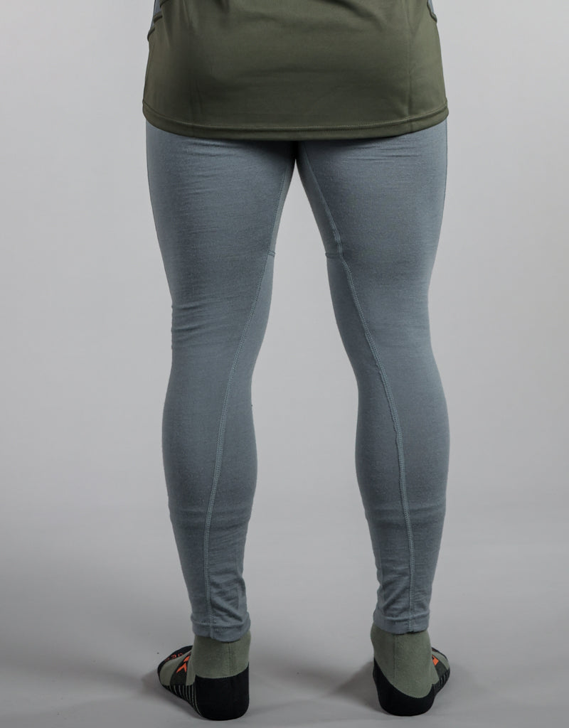 Combat Merino 200 Leggings Grey - Back - Merino Thermals