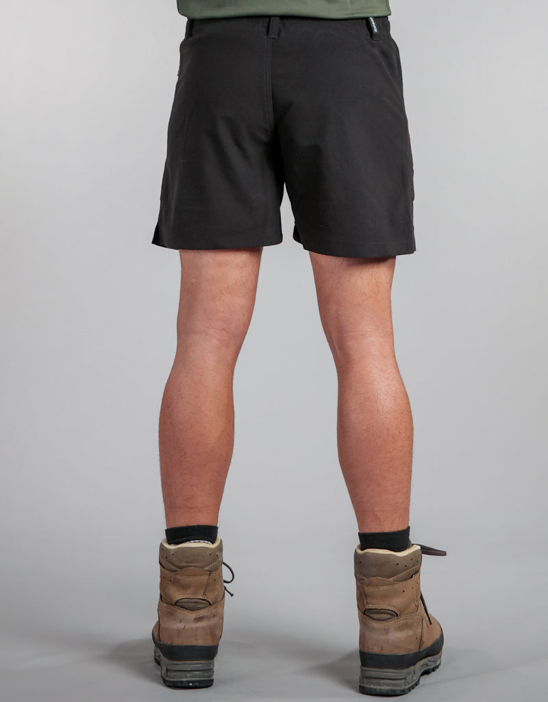 Trek 2.0 Shorts Black - Work Shorts for Men - Hiking Shorts - Hunting Clothes - Back