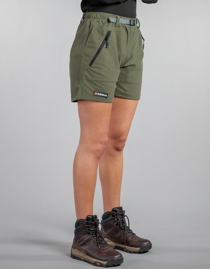 Trek 2.0 Shorts Green - Work Shorts for Men - Hiking Shorts - Hunting Clothes - Side