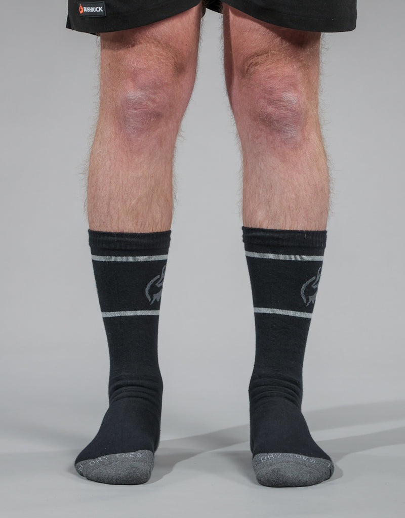 Dry Toes Waterproof Merino Socks - Black