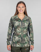 Apex Quarter Zip Base Layer MP Camo - Womens Front