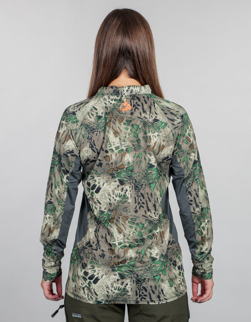 Apex Quarter Zip Base Layer MP Camo - Womens Back