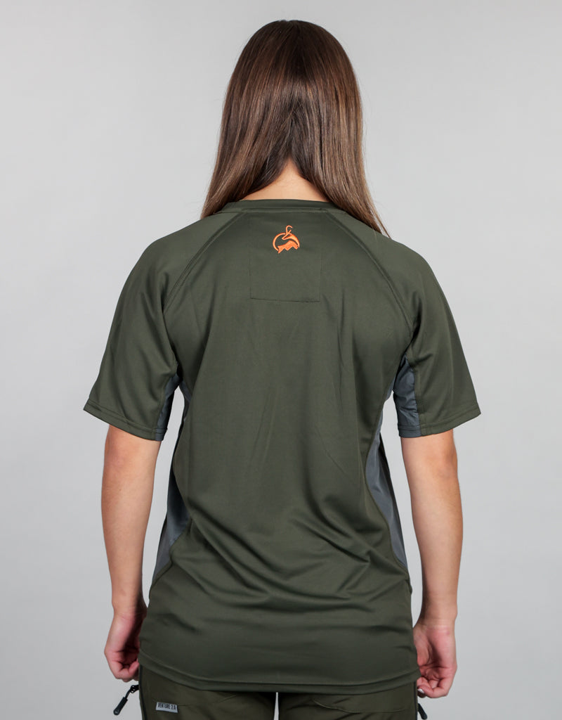 Apex Tee Base Layer Green - Womens Back