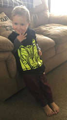 Kids T-Shirts- Black/Hi Vis Yellow - Hi-Vis-Trends