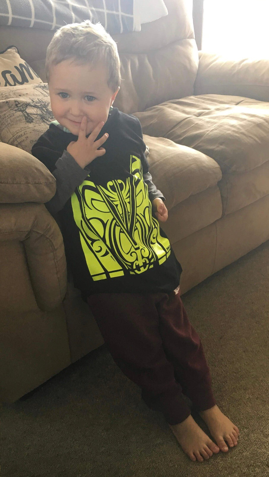 Kids T-Shirts- Black/Hi Vis Yellow - Hi-Vis-Trends