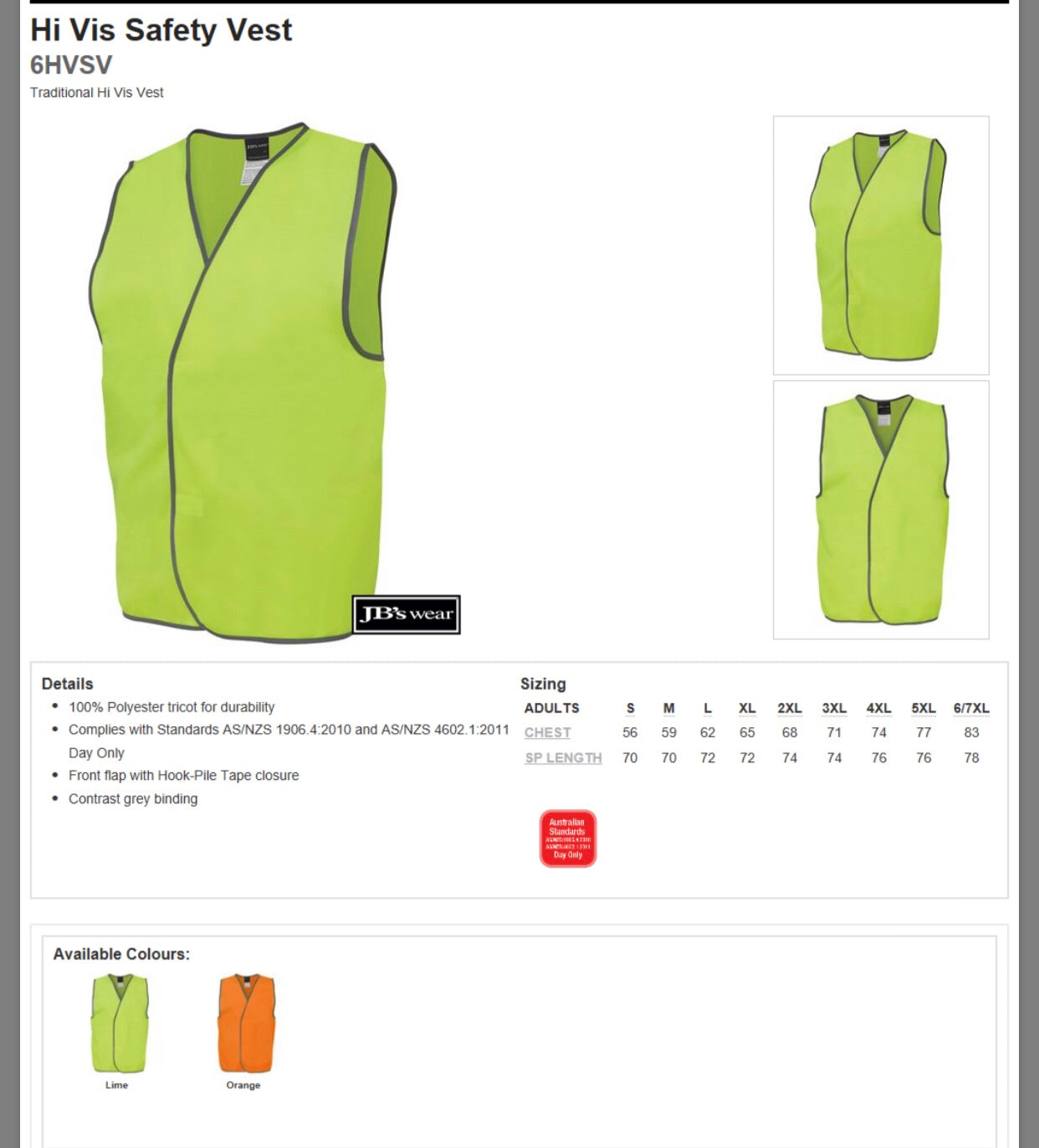 Hi Vis Adult Vest-HVT LOGO - Hi-Vis-Trends