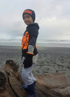 Kids T-Shirts- Black/ Hi Vis Orange - Hi-Vis-Trends