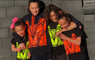 Kids T-Shirts- Black/ Hi Vis Orange - Hi-Vis-Trends