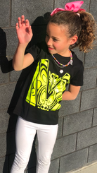 Kids T-Shirts- Black/Hi Vis Yellow - Hi-Vis-Trends