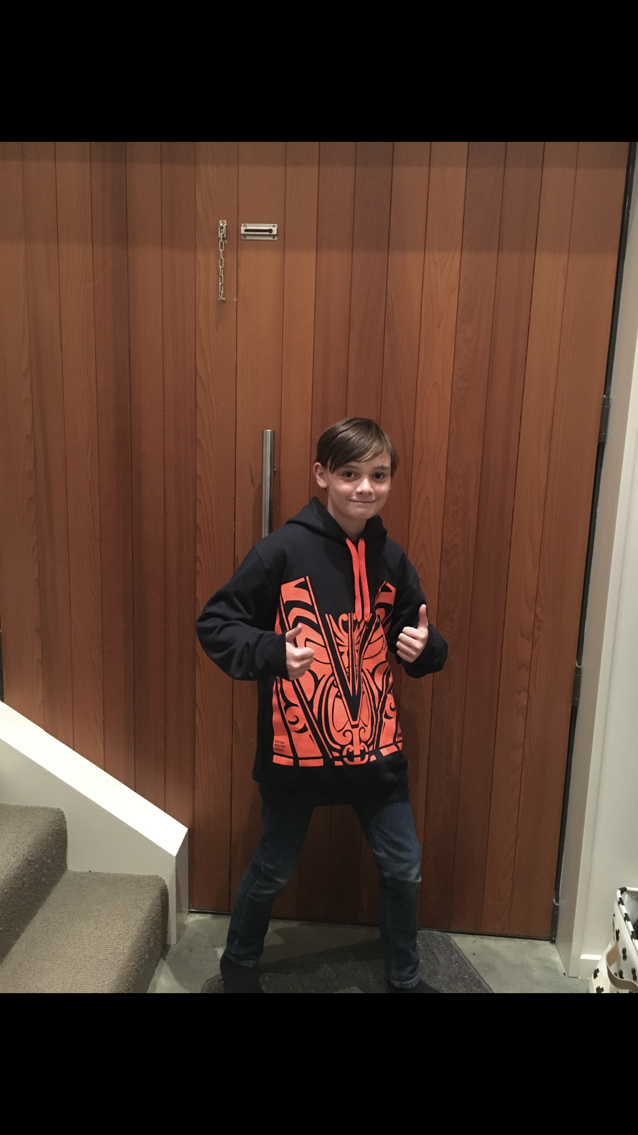 Kids T-Shirts- Black/ Hi Vis Orange - Hi-Vis-Trends